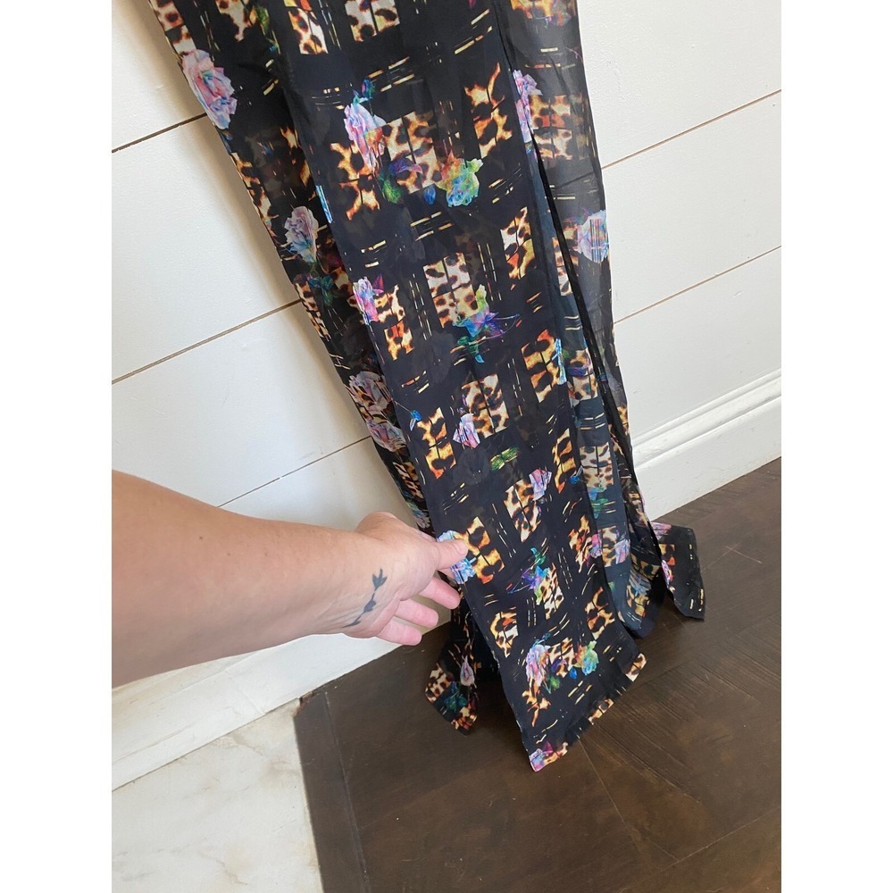 MINKPINK Jungle Fever Maxi Dress Multi Leopard Floral‎ Print XS IS15S1473 NEW - Picture 7 of 15
